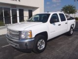 2013 Summit White Chevrolet Silverado 1500 LT Crew Cab 4x4 #80351345