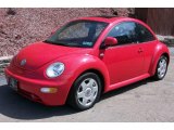 2000 Red Uni Volkswagen New Beetle GLX 1.8T Coupe #8025541