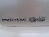 2009 Pontiac G6 V6 Sedan Marks and Logos