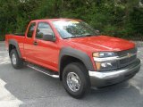 2007 Victory Red Chevrolet Colorado LT Z71 Extended Cab 4x4 #80391925