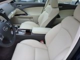 2013 Lexus IS 250 AWD Ecru Interior