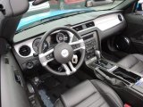 2013 Ford Mustang V6 Premium Convertible Charcoal Black Interior
