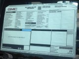 2013 GMC Sierra 3500HD Crew Cab Chassis 4x4 Window Sticker