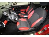 2009 Mini Cooper S Hardtop Black/Rooster Red Interior