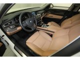 2012 BMW 7 Series 750Li Sedan Saddle/Black Interior
