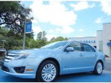 2010 Light Ice Blue Metallic Ford Fusion Hybrid #80425360