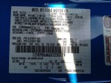 2013 Mustang Color Code for Grabber Blue - Color Code: CI