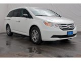 White Diamond Pearl Honda Odyssey in 2013