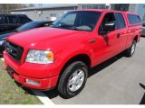 2005 Bright Red Ford F150 STX SuperCab 4x4 #80539239