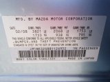 2008 MAZDA3 Color Code for Icy Blue Metallic - Color Code: 33Y