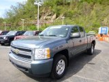 2008 Blue Granite Metallic Chevrolet Silverado 1500 LT Extended Cab 4x4 #80593255