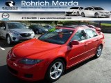 2007 Volcanic Red Mazda MAZDA6 i Touring Hatchback #80592838