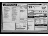 2013 Honda Accord EX Coupe Window Sticker
