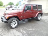 Red Rock Crystal Pearl Jeep Wrangler Unlimited in 2007