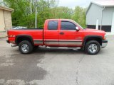 2002 Victory Red Chevrolet Silverado 2500 LS Extended Cab 4x4 #80677941