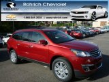 2013 Crystal Red Tintcoat Chevrolet Traverse LT AWD #80677924