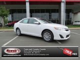 2013 Super White Toyota Camry LE #80677801