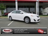 2013 Super White Toyota Camry LE #80677796