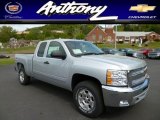 2013 Silver Ice Metallic Chevrolet Silverado 1500 LT Extended Cab 4x4 #80723587