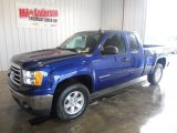 2013 Heritage Blue Metallic GMC Sierra 1500 SLE Extended Cab 4x4 #80723662