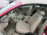 2001 Ford Mustang V6 Convertible Medium Parchment Interior
