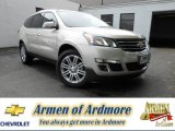 2013 Champagne Silver Metallic Chevrolet Traverse LT AWD #80838075