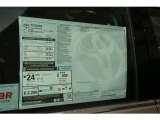 2013 Toyota Avalon XLE Window Sticker