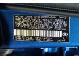 2012 Prius c Color Code for Blue Streak Metallic - Color Code: 8T7