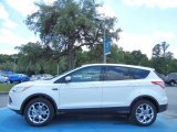 White Platinum Metallic Tri-Coat Ford Escape in 2013