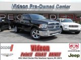 2010 Brilliant Black Crystal Pearl Dodge Ram 1500 Big Horn Quad Cab 4x4 #80895657