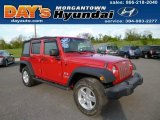 2007 Flame Red Jeep Wrangler Unlimited X 4x4 #80895548