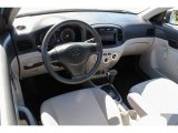 2010 Hyundai Accent GS 3 Door Gray Interior