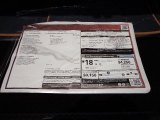 2013 Jaguar XK XK Convertible Window Sticker