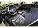 2008 BMW 5 Series 528i Sedan Dark Blue Dakota Leather Interior