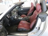 2010 Nissan 370Z Touring Roadster Wine Leather Interior