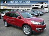 2013 Crystal Red Tintcoat Chevrolet Traverse LT AWD #81011874