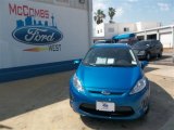 2013 Blue Candy Ford Fiesta SE Sedan #81011144