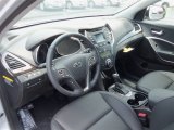 2013 Hyundai Santa Fe Limited Black Interior