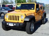 2012 Dozer Yellow Jeep Wrangler Unlimited Rubicon 4x4 #81075611