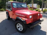 1995 Poppy Red Jeep Wrangler S 4x4 #81075998