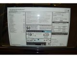 2013 BMW 7 Series 750i Sedan Window Sticker