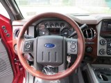 2013 Ford F250 Super Duty King Ranch Crew Cab 4x4 Steering Wheel
