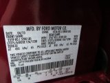 2013 F250 Super Duty Color Code for Ruby Red Metallic - Color Code: RR