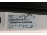 2007 E Series Van Color Code for Oxford White - Color Code: YZ