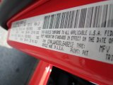 2013 Wrangler Color Code for Rock Lobster Red - Color Code: PKT