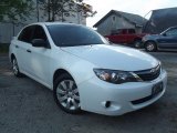 Satin White Pearl Subaru Impreza in 2008