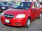 2010 Sport Red Chevrolet Aveo LT Sedan #81127518