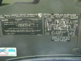 2004 Porsche 911 Turbo Cabriolet Info Tag