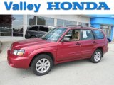 2005 Cayenne Red Pearl Subaru Forester 2.5 XS #81170684