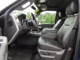 2012 Ford F350 Super Duty Lariat Crew Cab 4x4 Black Interior